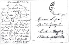 Postkarte von Urgroßmutter Emilie Wille - 04.06.1914