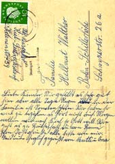 Postkarte von Großmutter Röhrig. Kiel. 7.7.1960