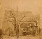Wohnhaus meiner Urgroßeltern Görges in Bergholz/Saarmund. Um 1890