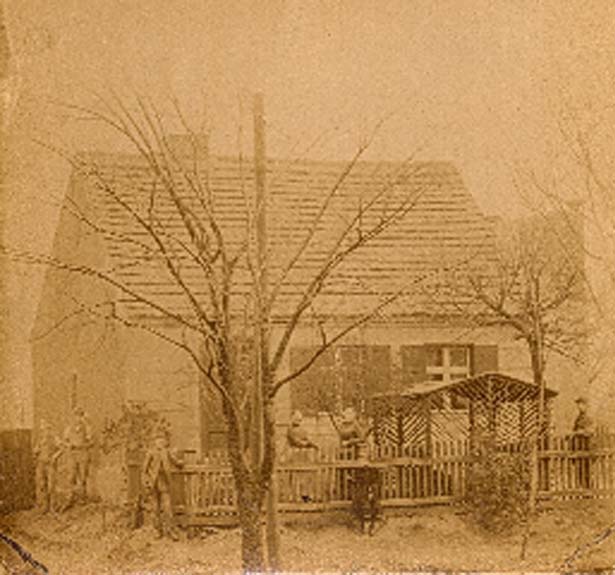 Wohnhaus meiner Großeltern Görges in Bergholz. Um 1890